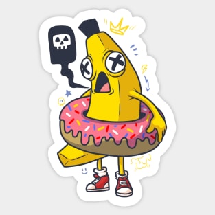 Banana Donut Sticker